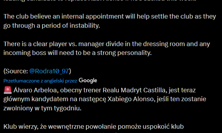 Jednak NIE ZIDANE i NIE KLOPP! To ma być FAWORYT do zastąpienia Xabiego Alonso!